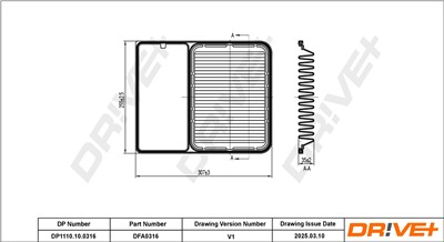 Dr!ve+ DP1110.10.0316 Číslo výrobce: DFA0316. EAN: 5907714170478.