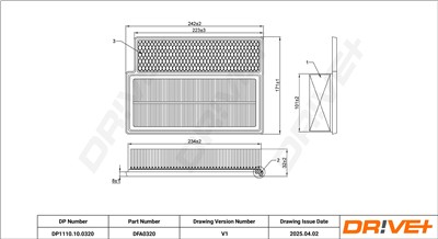 Dr!ve+ DP1110.10.0320 Číslo výrobce: DFA0320. EAN: 5907714170515.