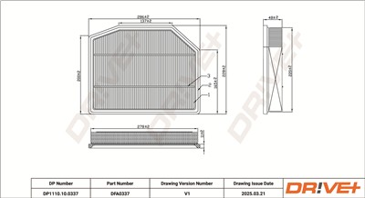 Dr!ve+ DP1110.10.0337 Číslo výrobce: DFA0337. EAN: 5907714170683.
