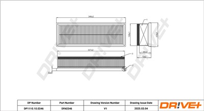 Dr!ve+ DP1110.10.0346 Číslo výrobce: DFA0346. EAN: 5907714170775.