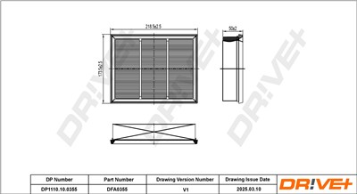 Dr!ve+ DP1110.10.0355 Číslo výrobce: DFA0355. EAN: 5907714170867.