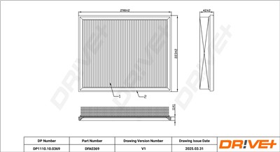 Dr!ve+ DP1110.10.0369 Číslo výrobce: DFA0369. EAN: 5907714171000.