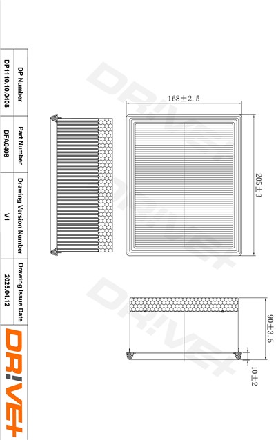 Dr!ve+ DP1110.10.0408 Číslo výrobce: DFA0408. EAN: 5907714171390.