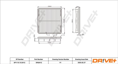 Dr!ve+ DP1110.10.0412 Číslo výrobce: DFA0412. EAN: 5907714171437.