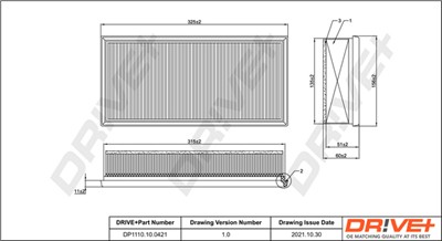 Dr!ve+ DP1110.10.0421 Číslo výrobce: DFA0421. EAN: 5907714171529.