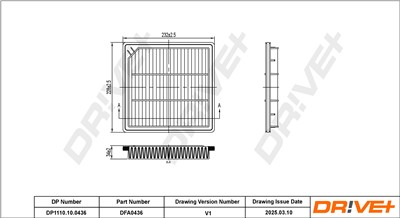 Dr!ve+ DP1110.10.0436 Číslo výrobce: DFA0436. EAN: 5907714171673.