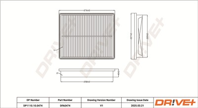 Dr!ve+ DP1110.10.0474 Číslo výrobce: DFA0474. EAN: 5907714172052.