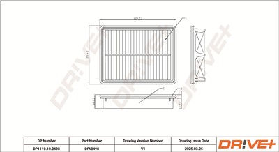 Dr!ve+ DP1110.10.0498 Číslo výrobce: DFA0498. EAN: 5907714172298.