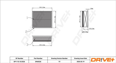 Dr!ve+ DP1110.10.0526 Číslo výrobce: DFA0526. EAN: 5907714172571.