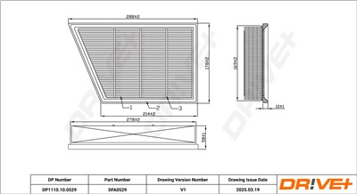 Dr!ve+ DP1110.10.0529 Číslo výrobce: DFA0529. EAN: 5907714172601.