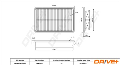 Dr!ve+ DP1110.10.0576 Číslo výrobce: DFA0576. EAN: 5907714173073.