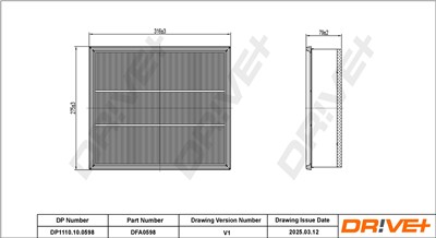 Dr!ve+ DP1110.10.0598 Číslo výrobce: DFA0598. EAN: 5907714173295.