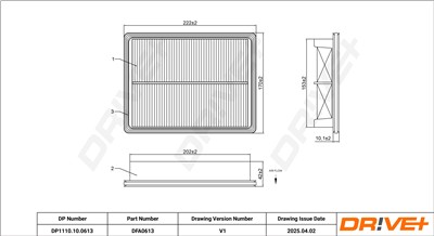 Dr!ve+ DP1110.10.0613 Číslo výrobce: DFA0613.