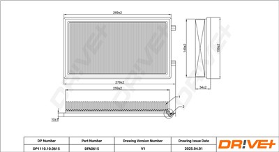 Dr!ve+ DP1110.10.0615 Číslo výrobce: DFA0615. EAN: 5907714173462.