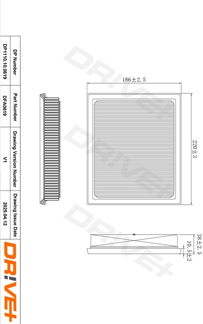 Dr!ve+ DP1110.10.0619 Číslo výrobce: DFA0619. EAN: 5907714173509.