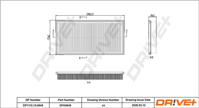 Dr!ve+ DP1110.10.0649 Číslo výrobce: DFA0649. EAN: 5907714173806.
