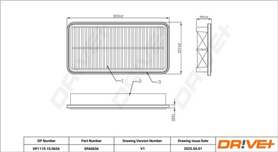 Dr!ve+ DP1110.10.0656 Číslo výrobce: DFA0656. EAN: 5907714173875.