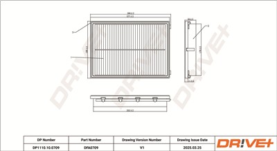 Dr!ve+ DP1110.10.0709 Číslo výrobce: DFA0709. EAN: 5907714174407.