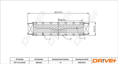 Dr!ve+ DP1110.10.0723 Číslo výrobce: DFA0723. EAN: 5907714174544.