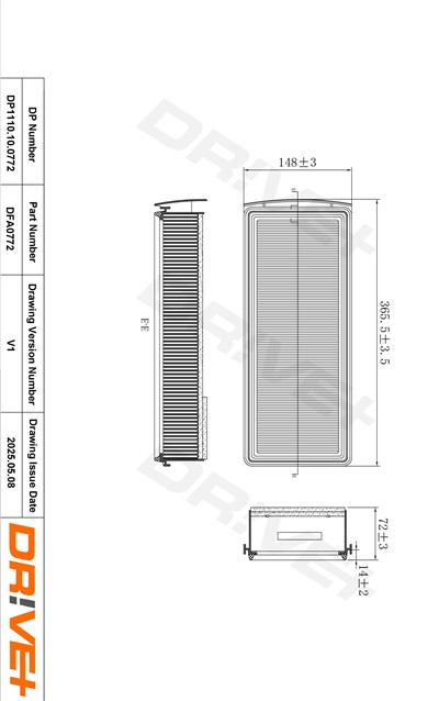 Dr!ve+ DP1110.10.0772 Číslo výrobce: DFA0772. EAN: 5907714199608.
