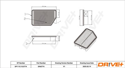 Dr!ve+ DP1110.10.0774 Číslo výrobce: DFA0774. EAN: 5907714199622.