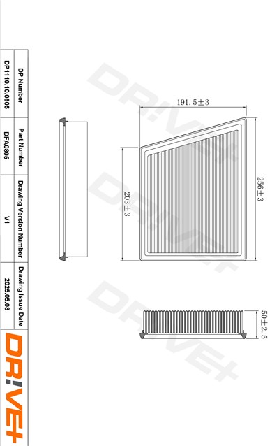 Dr!ve+ DP1110.10.0805 Číslo výrobce: DFA0805.