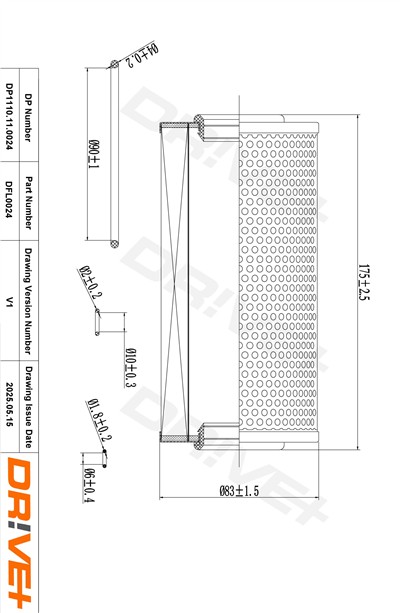 Dr!ve+ DP1110.11.0024 Číslo výrobce: DFL0024. EAN: 5907714163678.