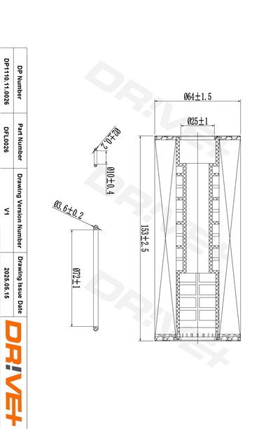 Dr!ve+ DP1110.11.0026 Číslo výrobce: DFL0026. EAN: 5907714163159.