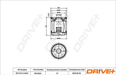 Dr!ve+ DP1110.11.0032 Číslo výrobce: DFL0032. EAN: 5907714163234.