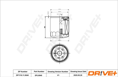 Dr!ve+ DP1110.11.0040 Číslo výrobce: DFL0040. EAN: 5907714163548.