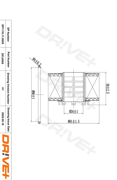 Dr!ve+ DP1110.11.0055 Číslo výrobce: DFL0055. EAN: 5907714163517.
