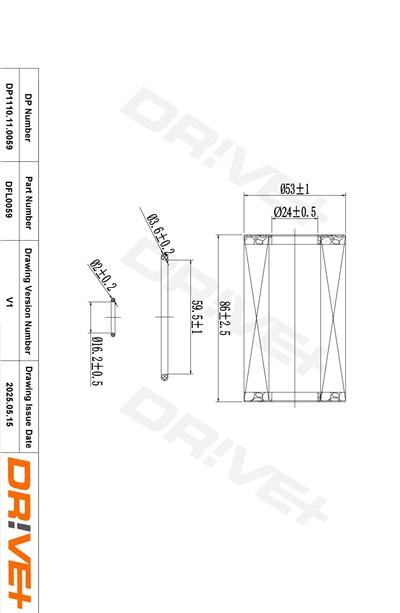 Dr!ve+ DP1110.11.0059 Číslo výrobce: DFL0059. EAN: 5907714163883.