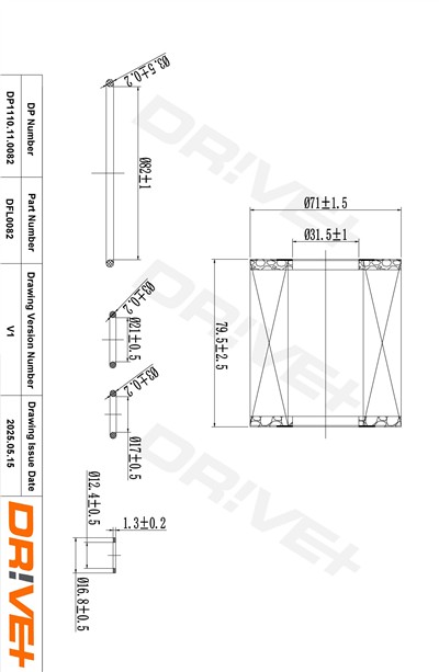 Dr!ve+ DP1110.11.0082 Číslo výrobce: DFL0082. EAN: 5907714163531.