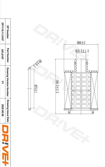 Dr!ve+ DP1110.11.0107 Číslo výrobce: DFL0107. EAN: 5907714163562.