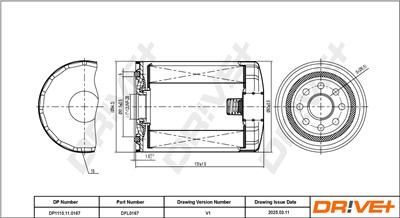 Dr!ve+ DP1110.11.0167 Číslo výrobce: DFL0167. EAN: 5907714152375.