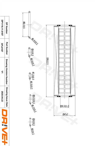 Dr!ve+ DP1110.11.0187 Číslo výrobce: DFL0187. EAN: 5907714166877.