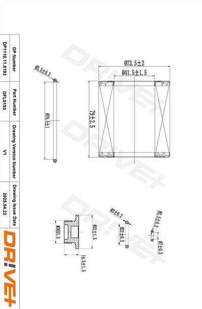Dr!ve+ DP1110.11.0193 Číslo výrobce: DFL0193. EAN: 5907714166938.