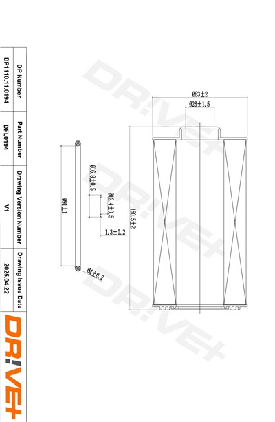 Dr!ve+ DP1110.11.0194 Číslo výrobce: DFL0194. EAN: 5907714166945.
