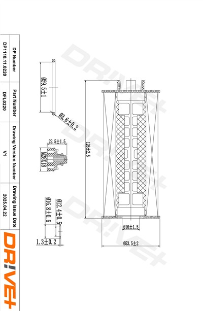 Dr!ve+ DP1110.11.0220 Číslo výrobce: DFL0220. EAN: 5907714167201.