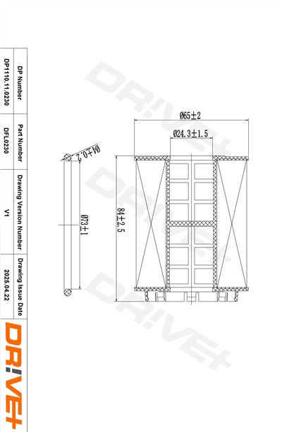 Dr!ve+ DP1110.11.0230 Číslo výrobce: DFL0230. EAN: 5907714167300.