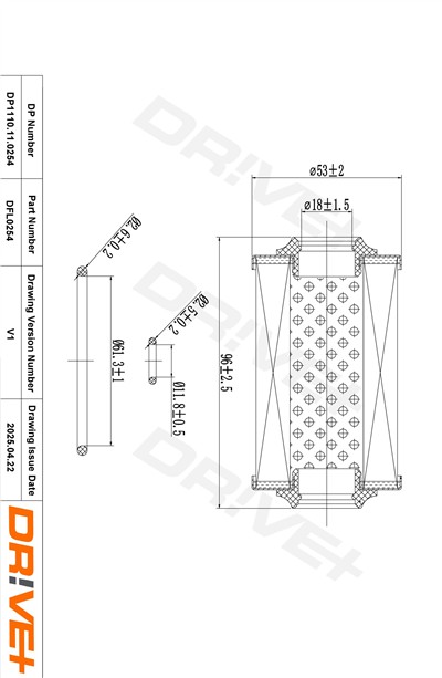 Dr!ve+ DP1110.11.0254 Číslo výrobce: DFL0254. EAN: 5907714167546.