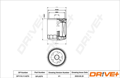 Dr!ve+ DP1110.11.0270 Číslo výrobce: DFL0270. EAN: 5907714167706.