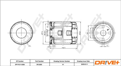 Dr!ve+ DP1110.11.0283 Číslo výrobce: DFL0283. EAN: 5907714167836.