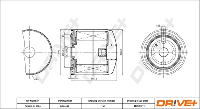 Dr!ve+ DP1110.11.0285 Číslo výrobce: DFL0285. EAN: 5907714167850.