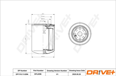 Dr!ve+ DP1110.11.0296 Číslo výrobce: DFL0296. EAN: 5907714167966.