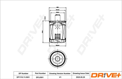 Dr!ve+ DP1110.11.0301 Číslo výrobce: DFL0301. EAN: 5907714168017.
