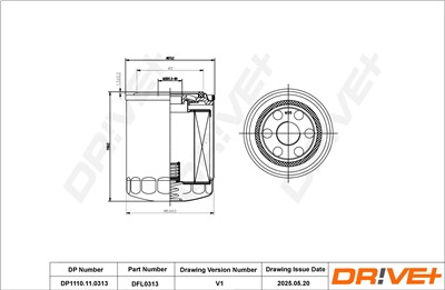 Dr!ve+ DP1110.11.0313 Číslo výrobce: DFL0313. EAN: 5907714168130.