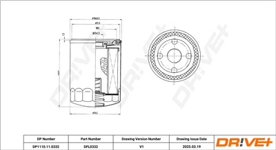 Dr!ve+ DP1110.11.0332 Číslo výrobce: DFL0332. EAN: 5907714179280.