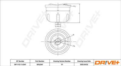 Dr!ve+ DP1110.11.0347 Číslo výrobce: DFL0347. EAN: 5907714199431.