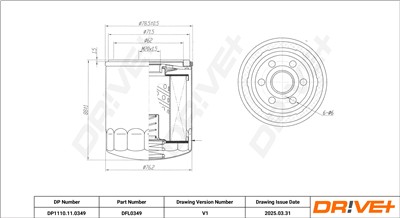 Dr!ve+ DP1110.11.0349 Číslo výrobce: DFL0349. EAN: 5907714199455.